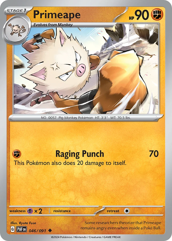 Primeape Pokemon card