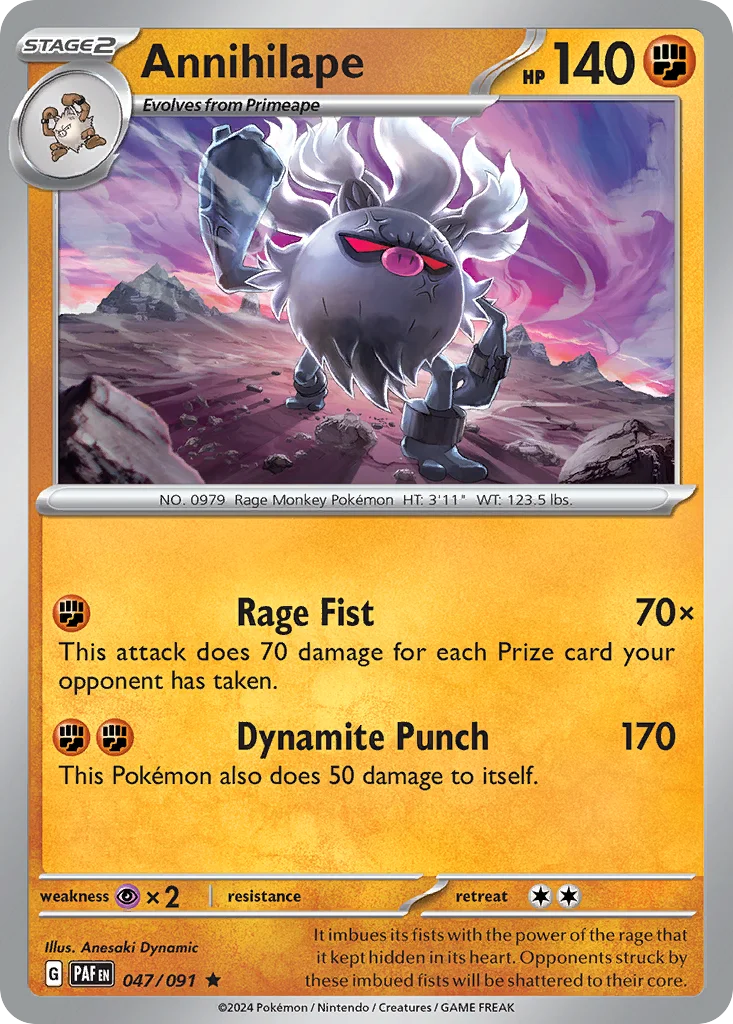 Annihilape Pokemon card