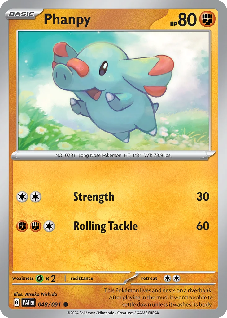 Phanpy Pokemon card