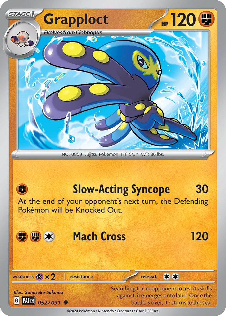 Grapploct Pokemon card