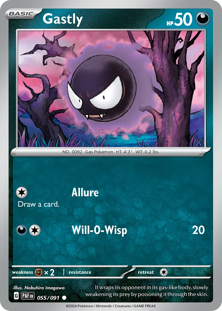 Gastly Pokemon card
