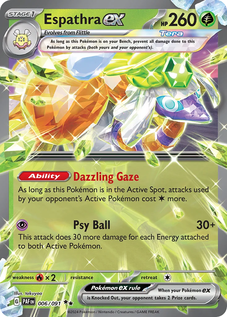 Espathra ex Pokemon card