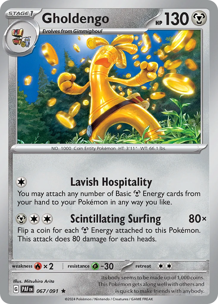 Gholdengo Pokemon card