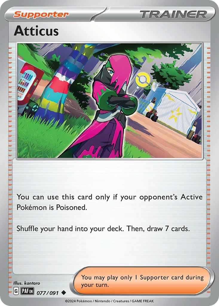 Atticus Pokemon card