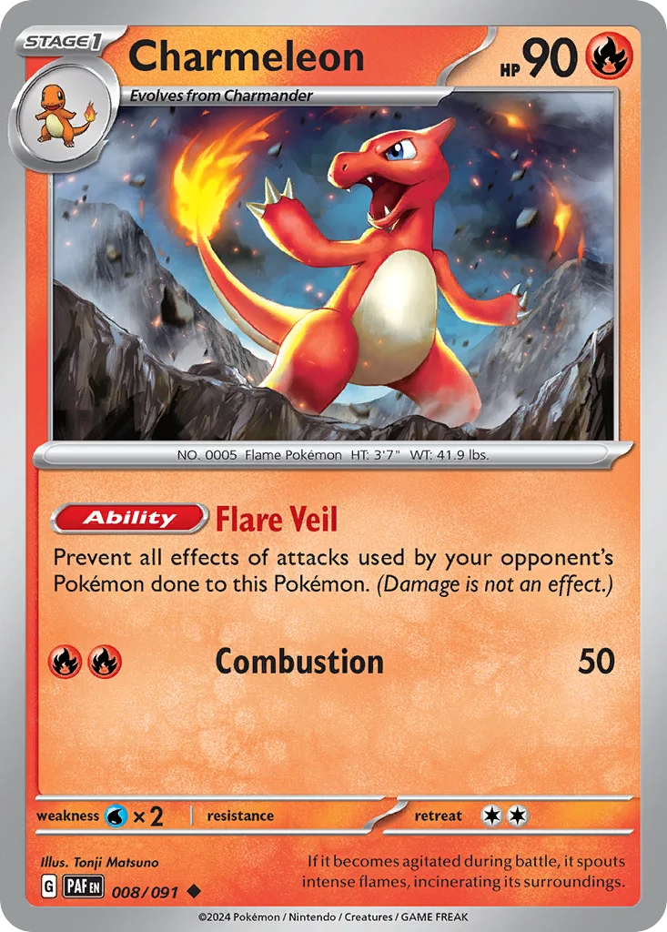 Charmeleon Pokemon card
