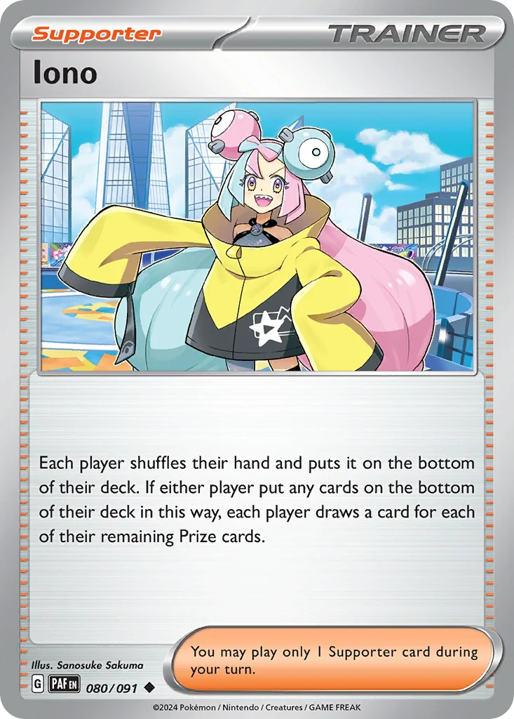 Iono Pokemon card