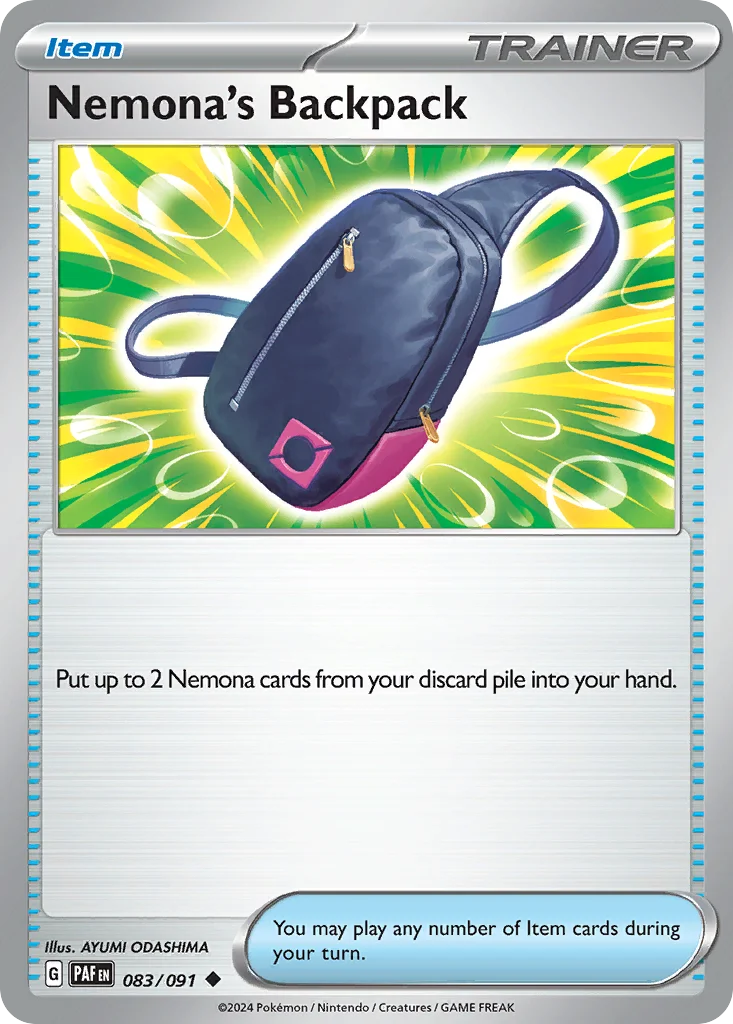 Nemona's Backpack Pokemon card