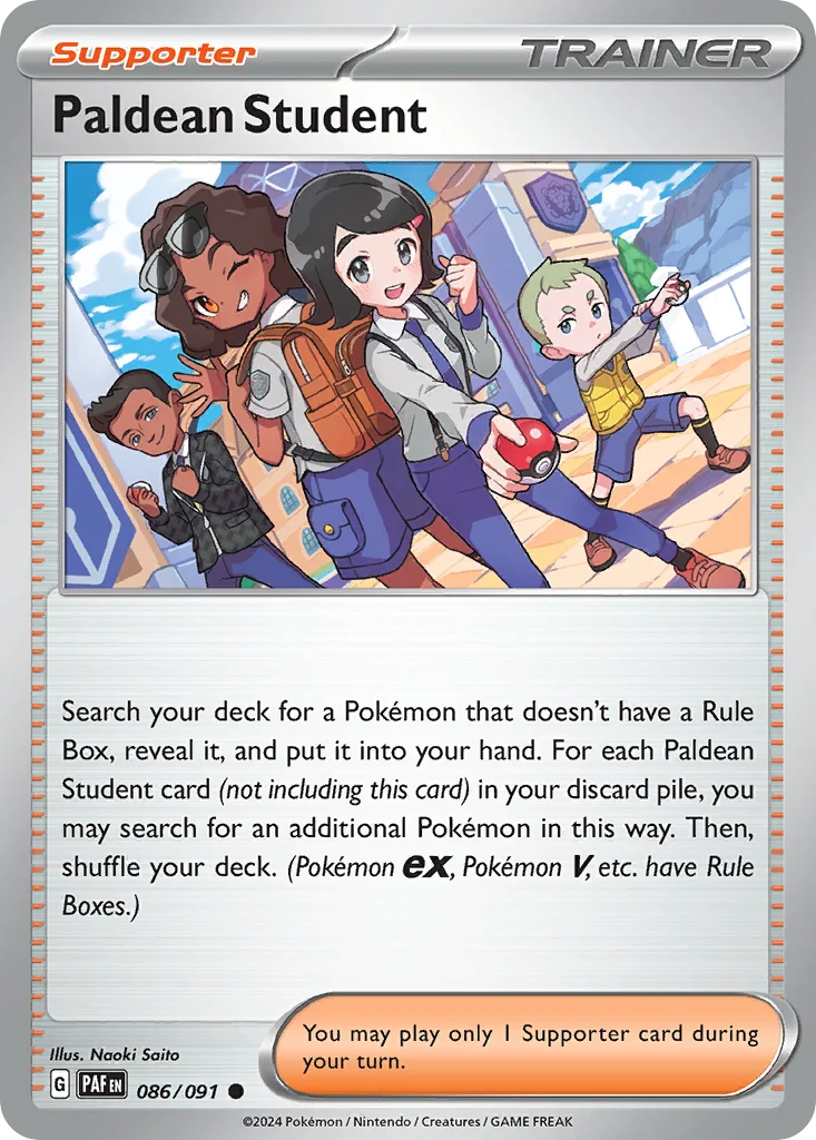 Paldean Student Pokemon card