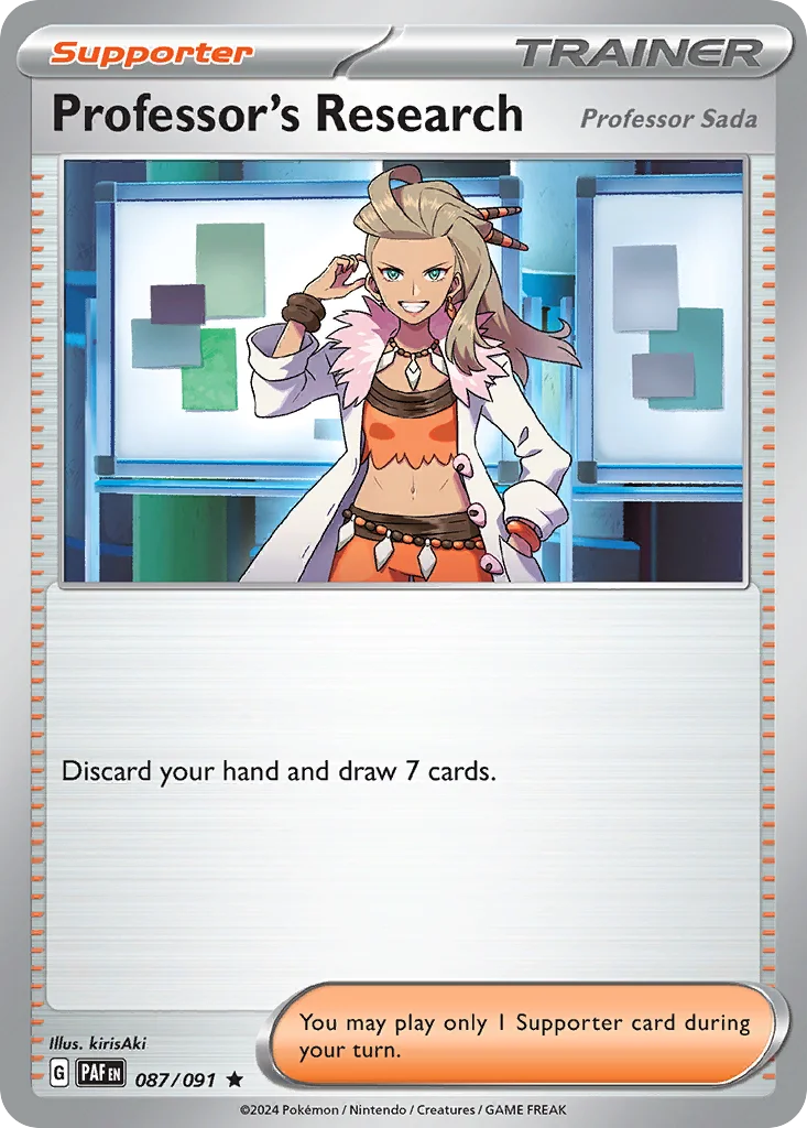 Professor's Research Pokemon card
