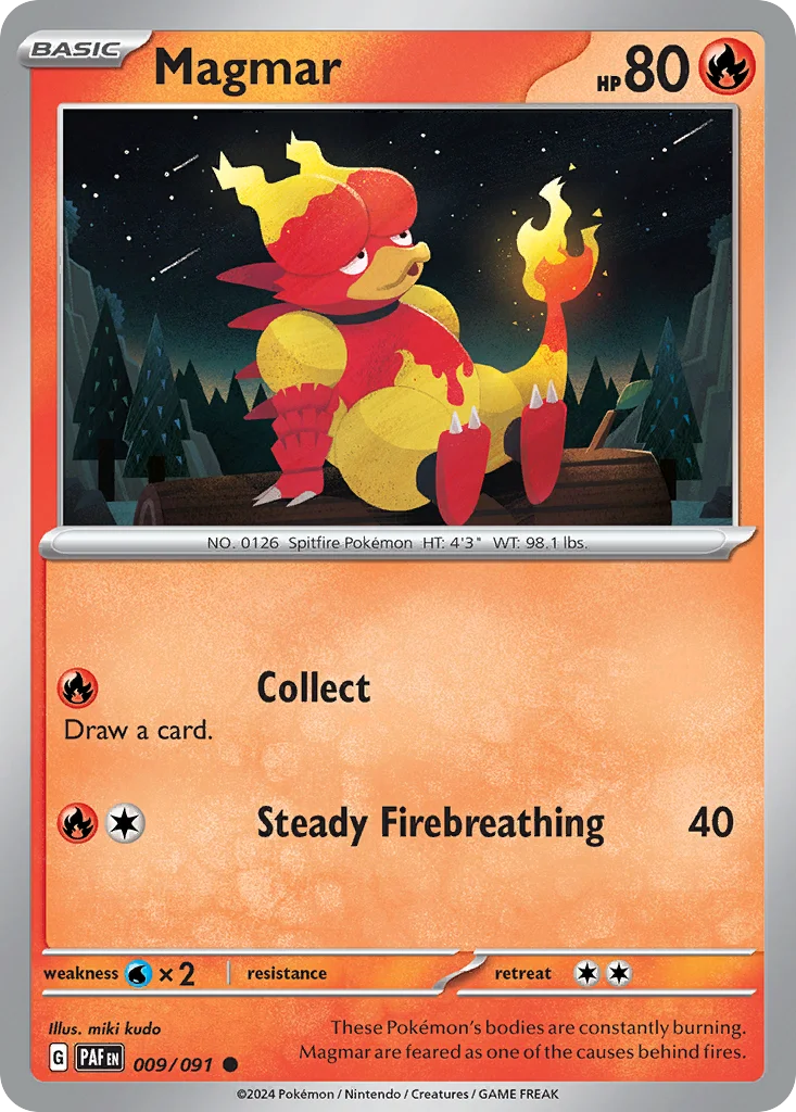 Magmar Pokemon card