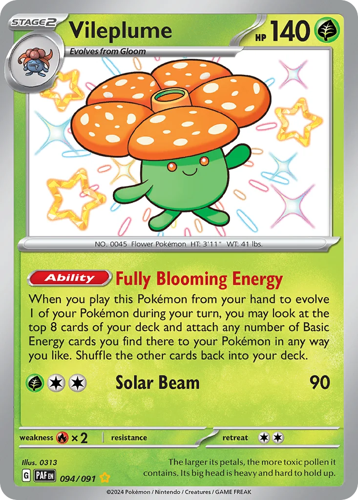 Vileplume Pokemon card