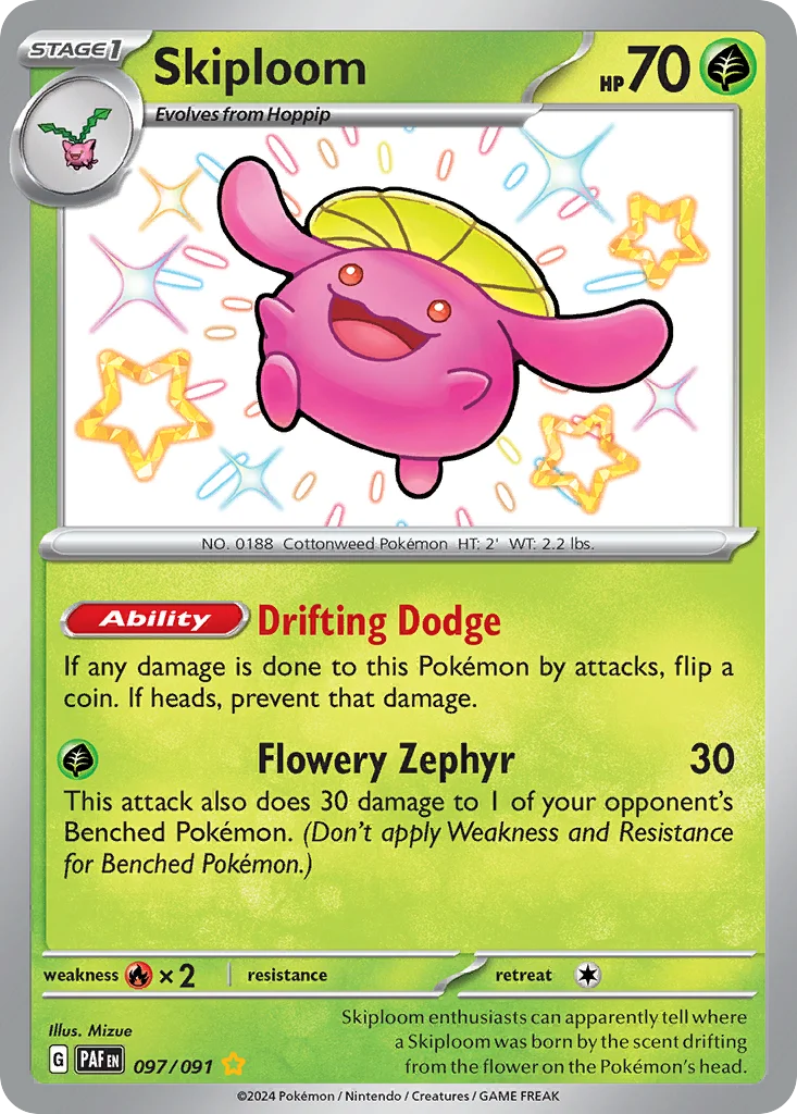 Skiploom Pokemon card