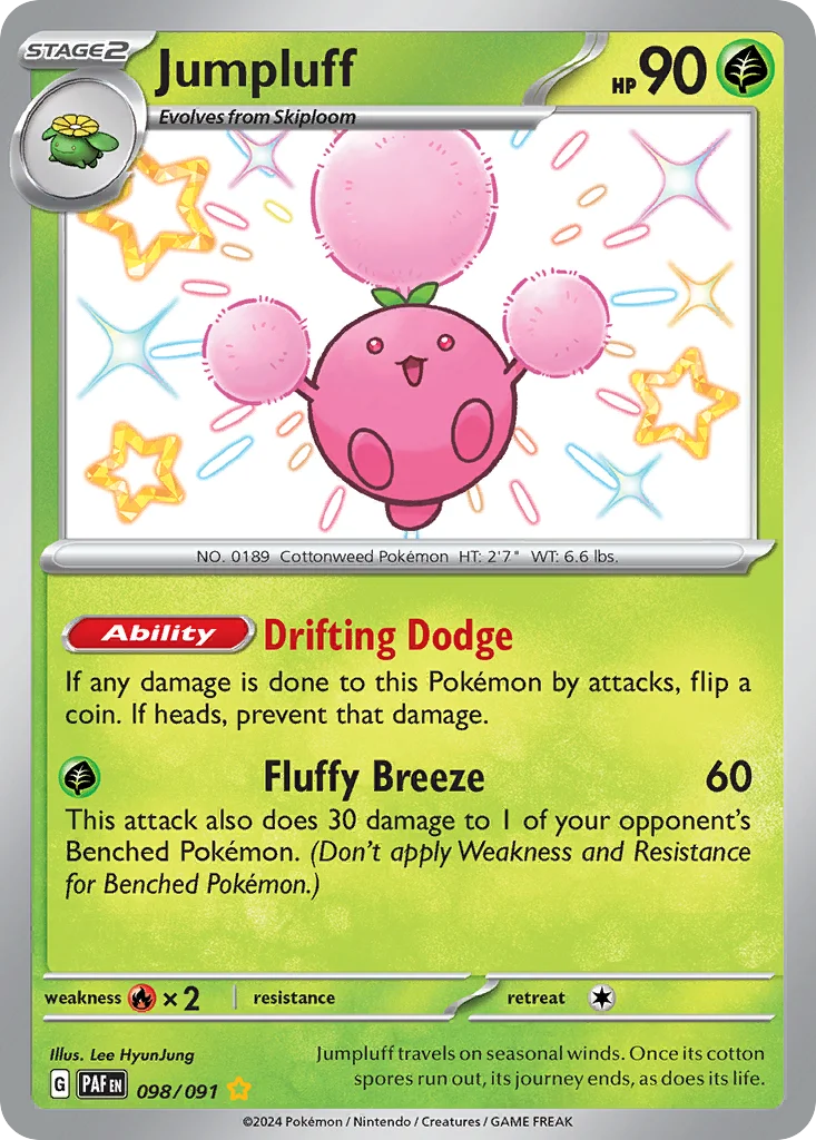 Jumpluff Pokemon card