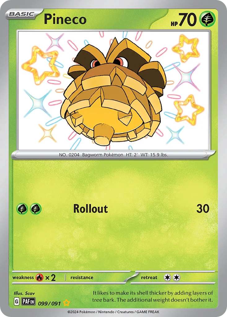 Pineco Pokemon card