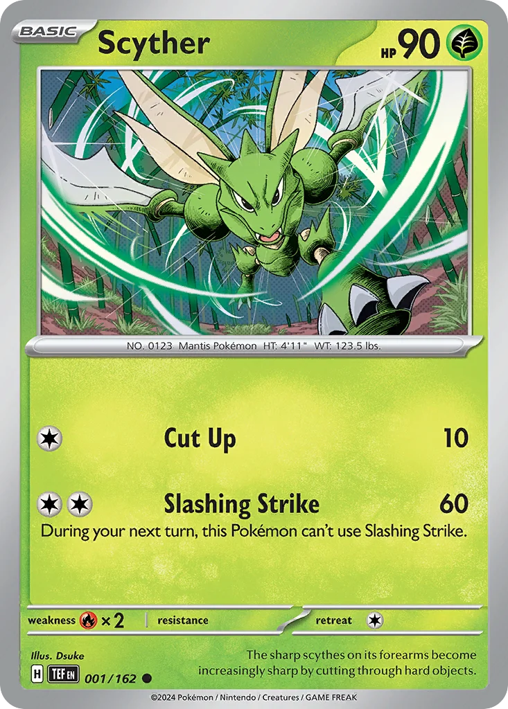 Scyther Pokemon card