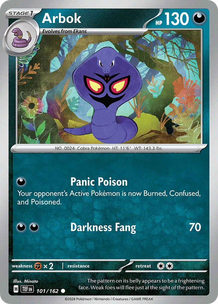 Arbok Pokemon card