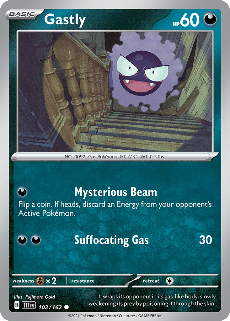 Gastly Pokemon card
