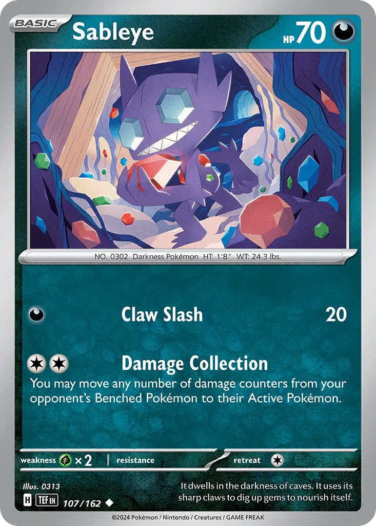 Sableye Pokemon card