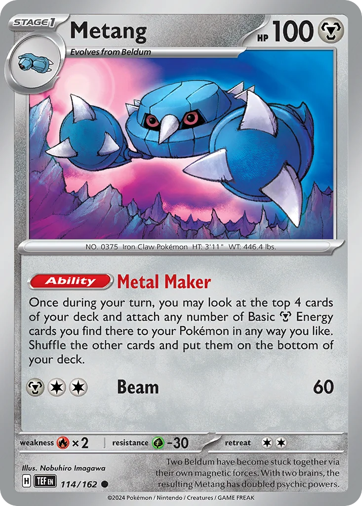 Metang Pokemon card