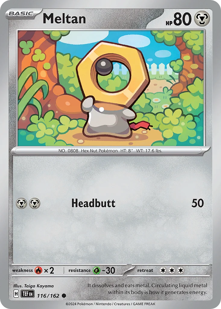 Meltan Pokemon card