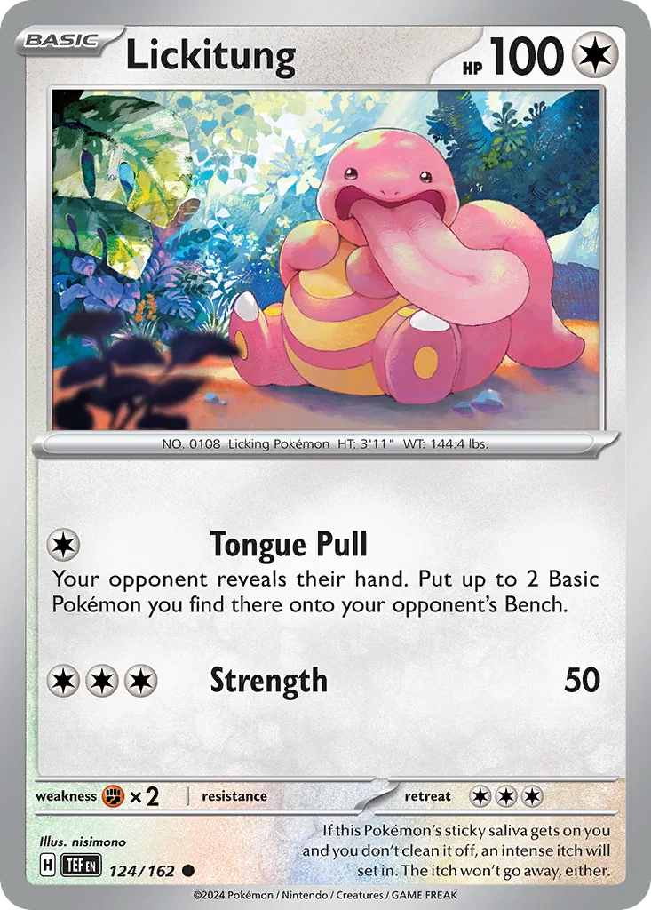 Lickitung Pokemon card