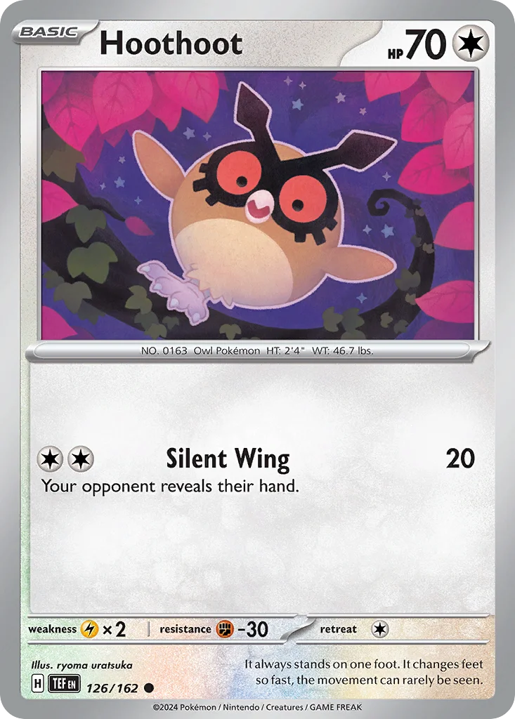 Hoothoot Pokemon card