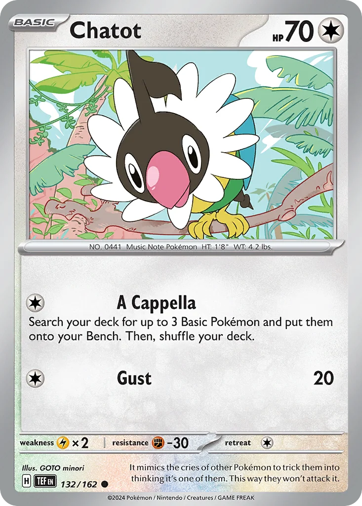 Chatot Pokemon card
