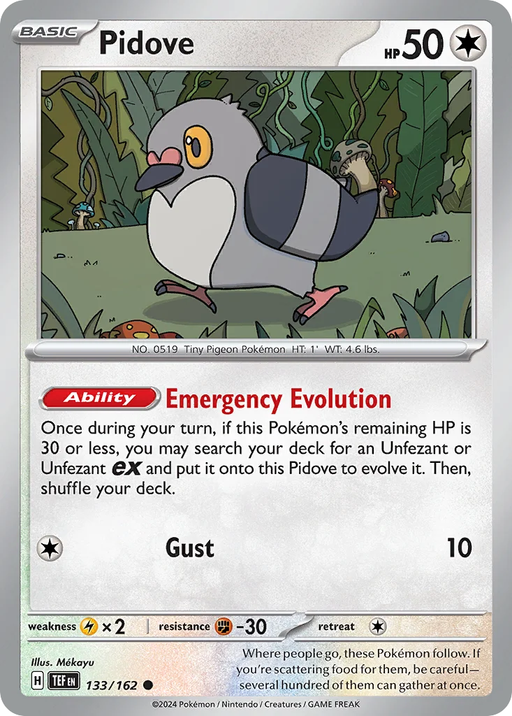 Pidove Pokemon card