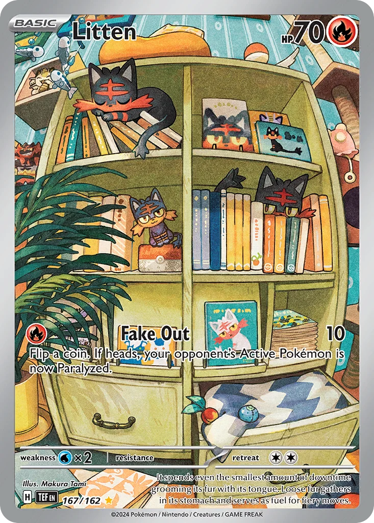 Litten Pokemon card