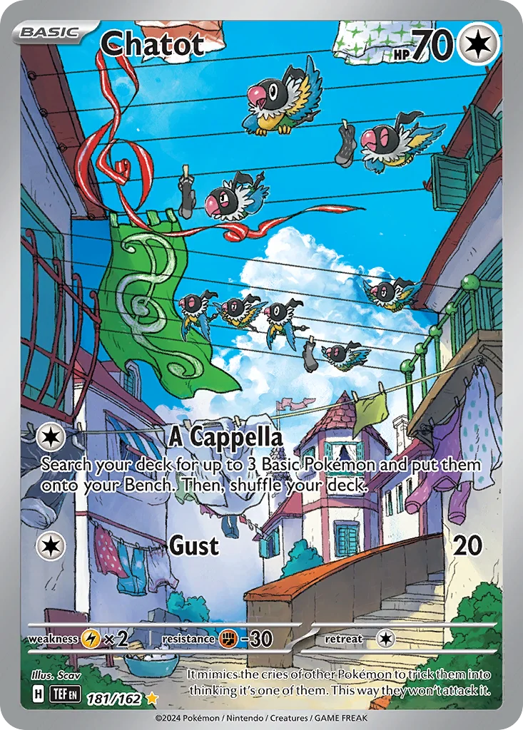 Chatot Pokemon card