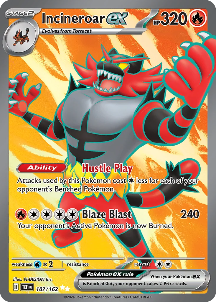 Incineroar ex Pokemon card