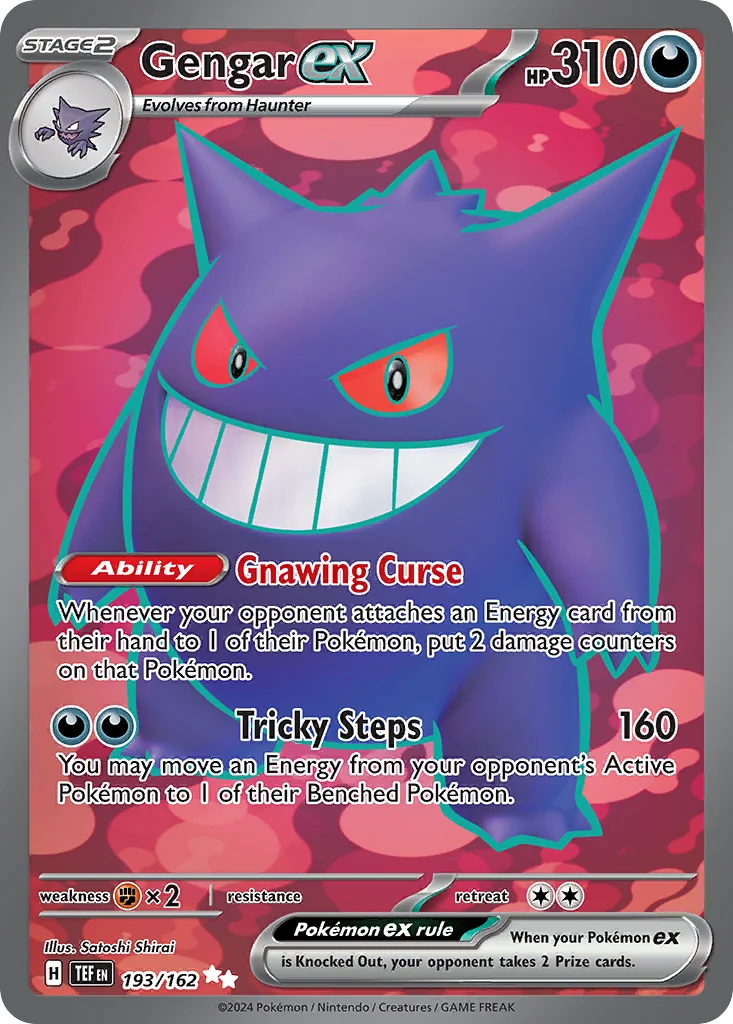 Gengar ex Pokemon card