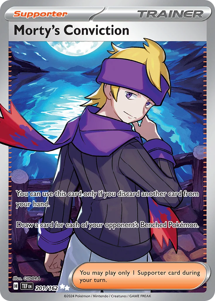 Morty's Conviction Pokemon card