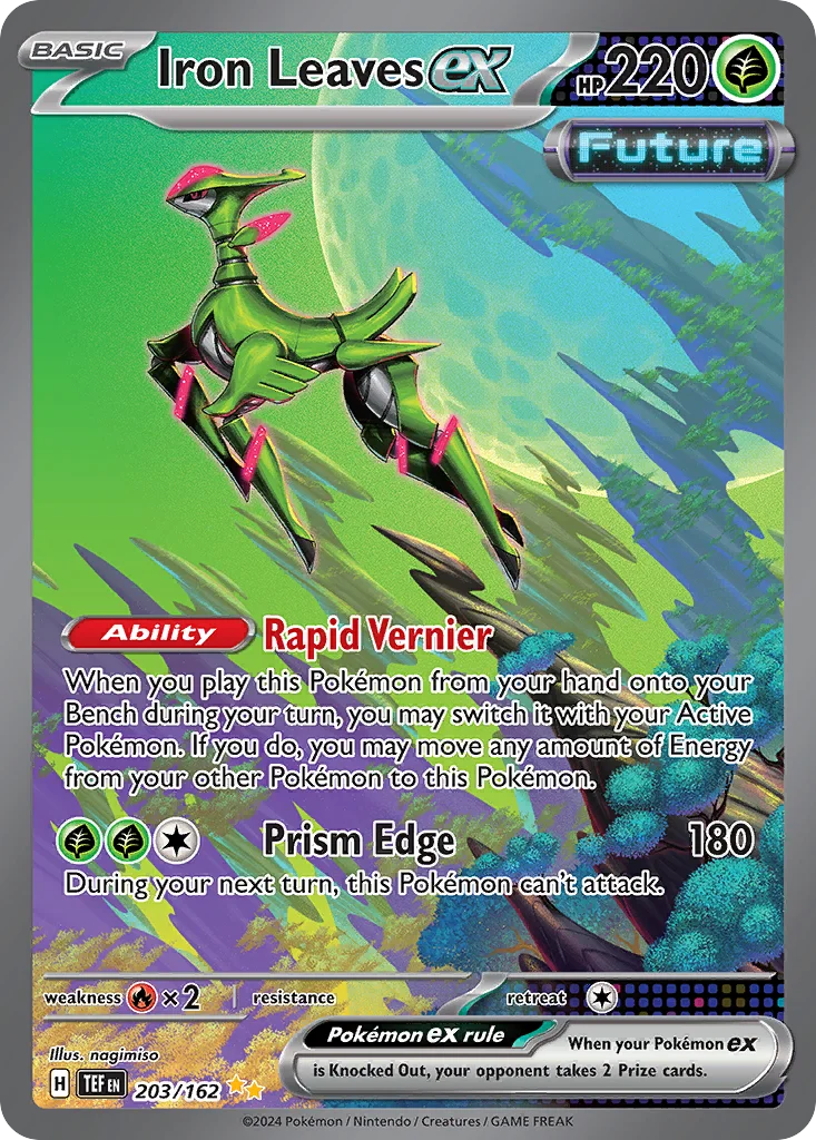 Iron Leaves ex Pokemon card