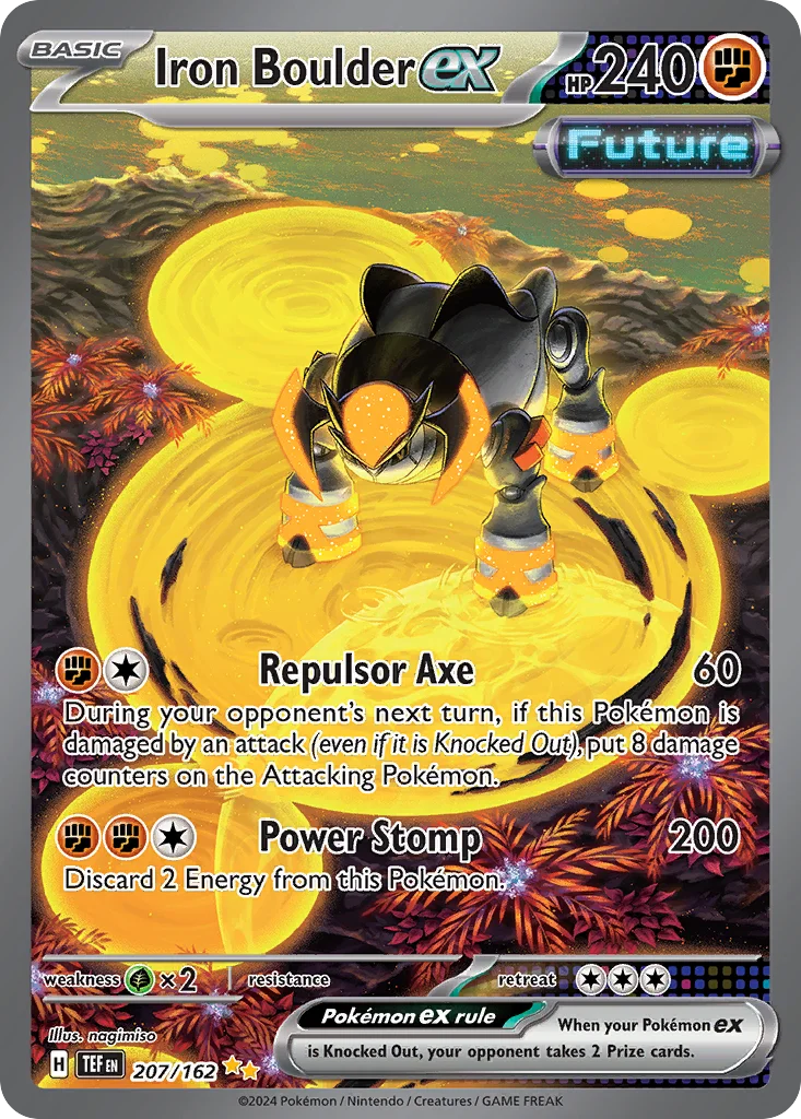 Iron Boulder ex Pokemon card