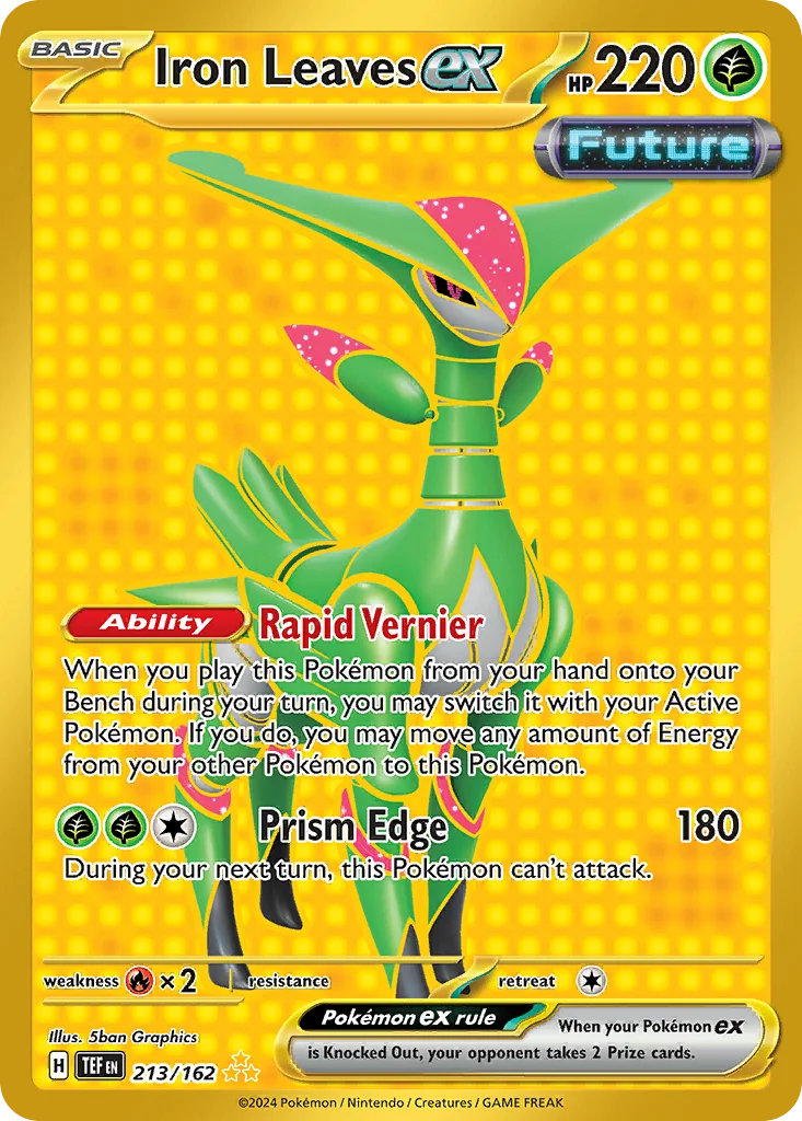 Iron Leaves ex Pokemon card