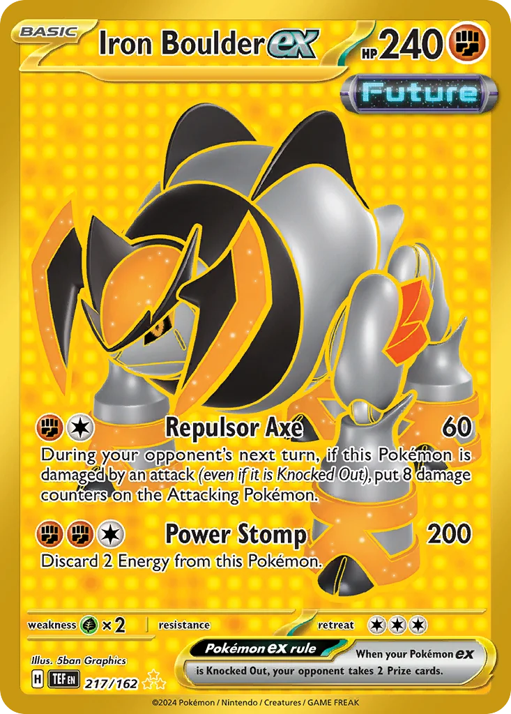 Iron Boulder ex Pokemon card