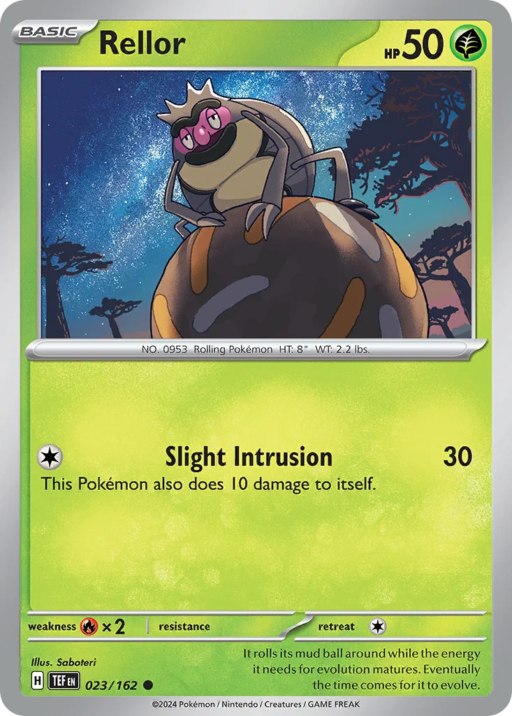 Rellor Pokemon card