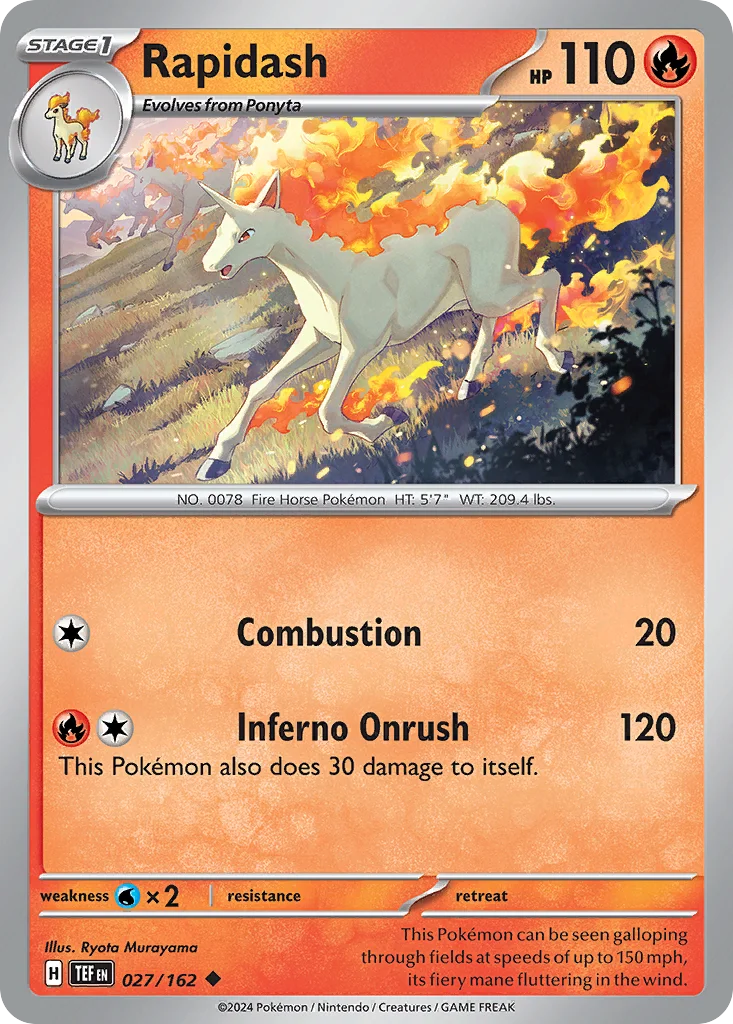 Rapidash Pokemon card