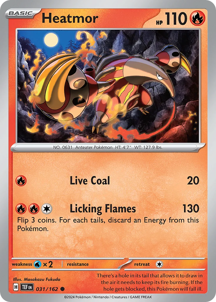Heatmor Pokemon card