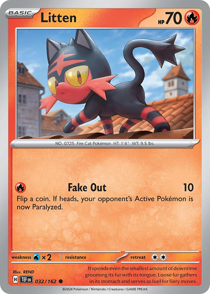 Litten Pokemon card