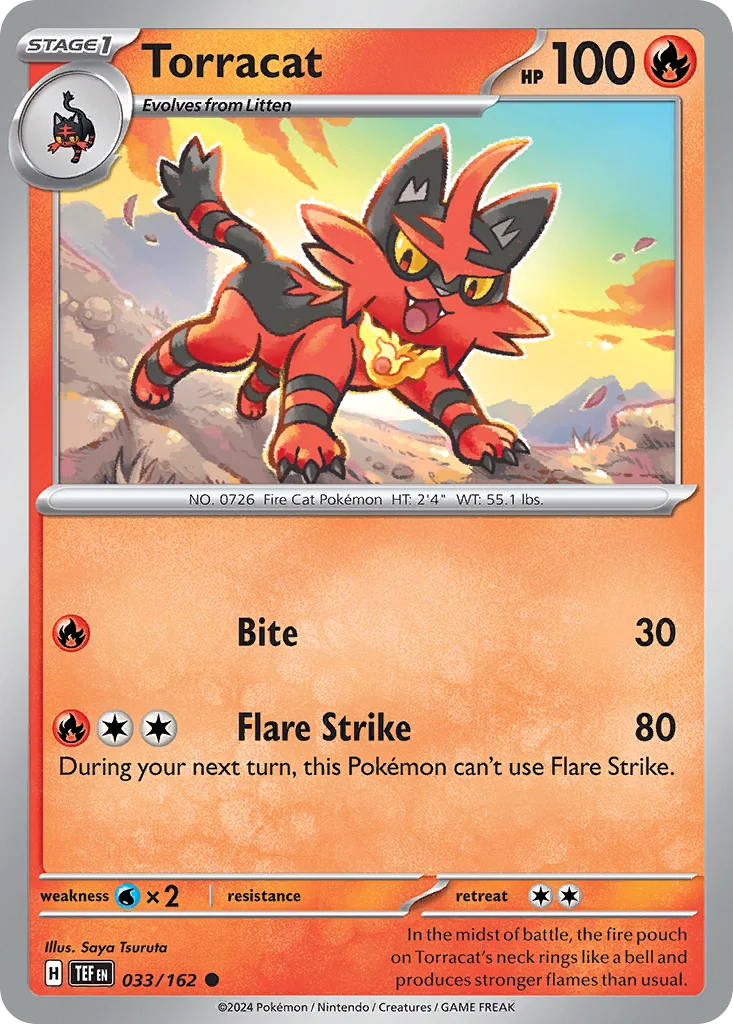 Torracat Pokemon card