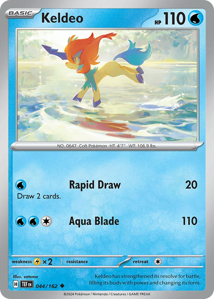 Keldeo Pokemon card