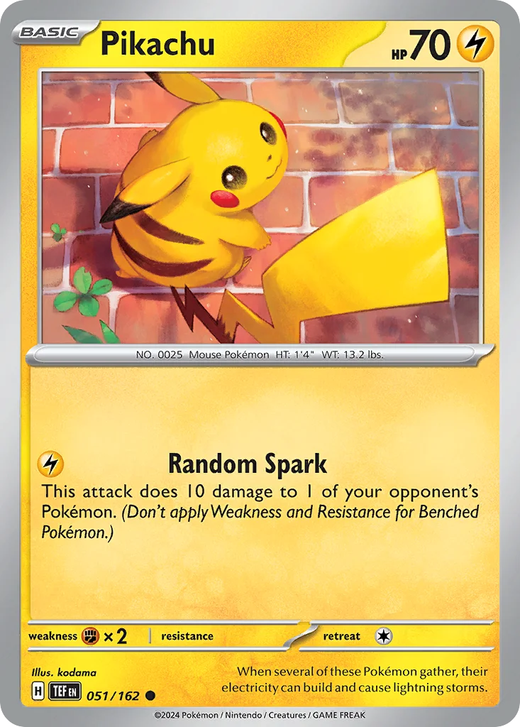 Pikachu Pokemon card