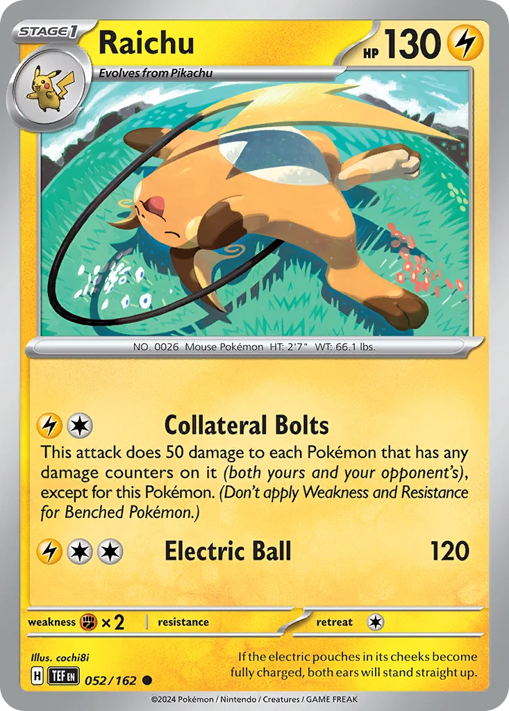 Raichu Pokemon card