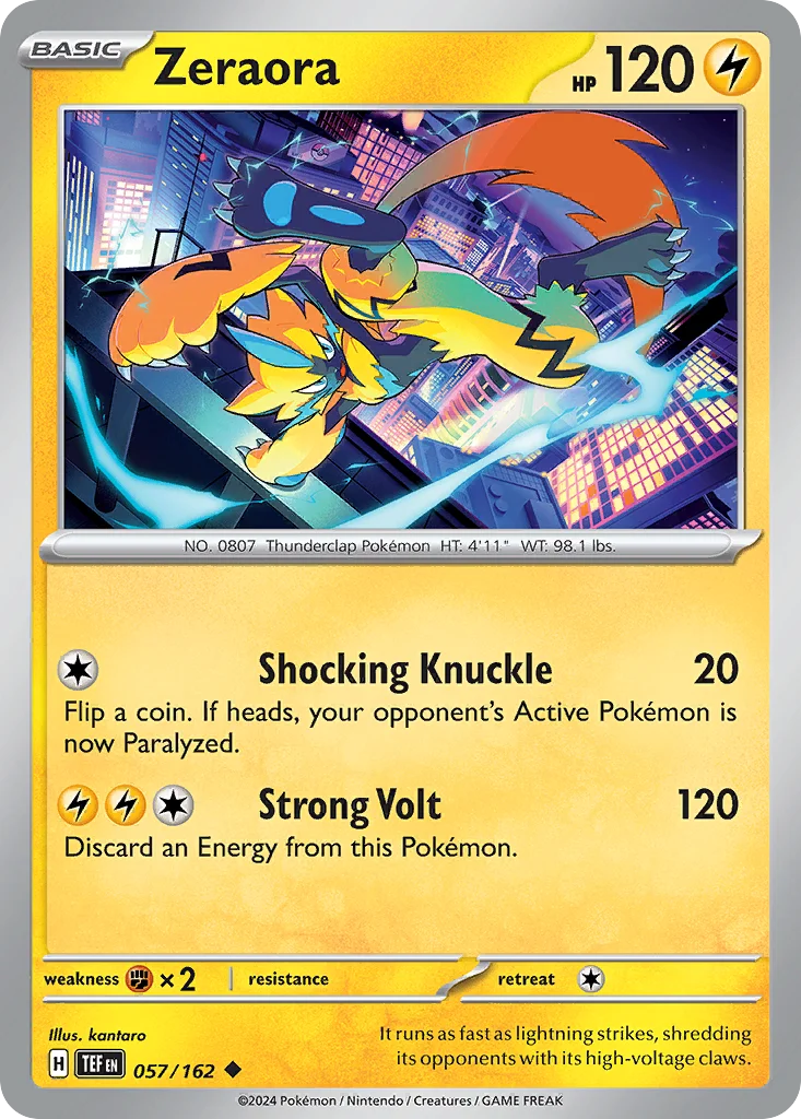 Zeraora Pokemon card
