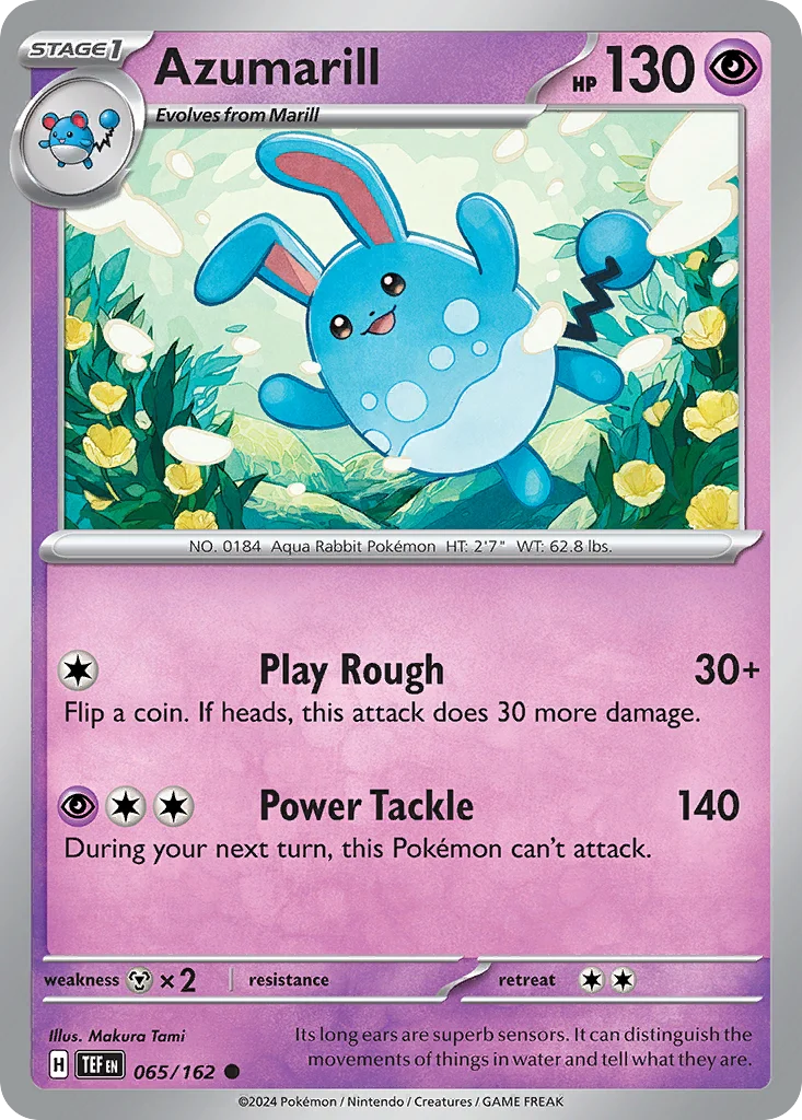 Azumarill Pokemon card