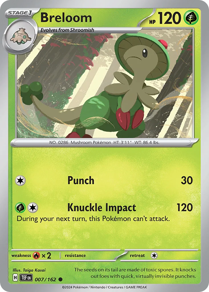 Breloom Pokemon card