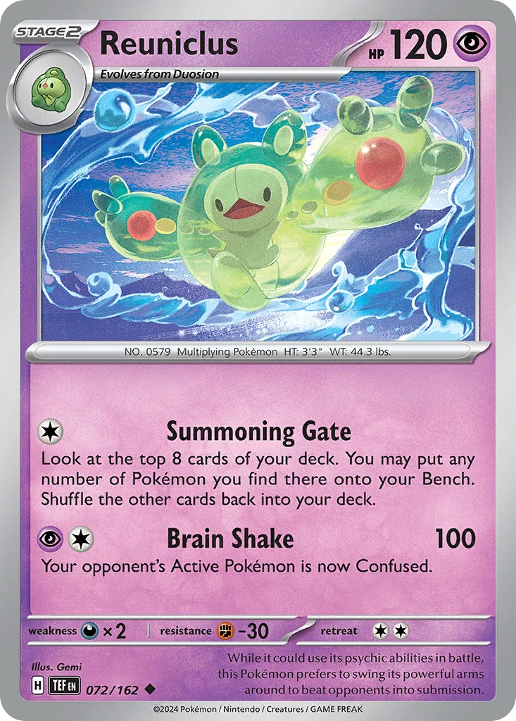 Reuniclus Pokemon card