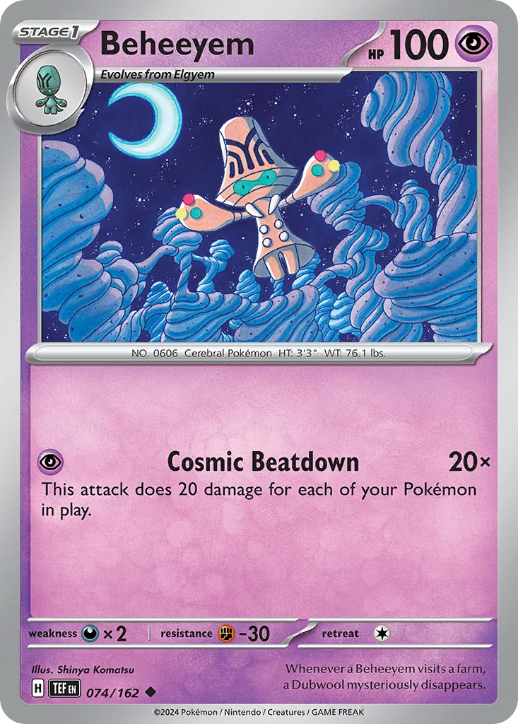 Beheeyem Pokemon card